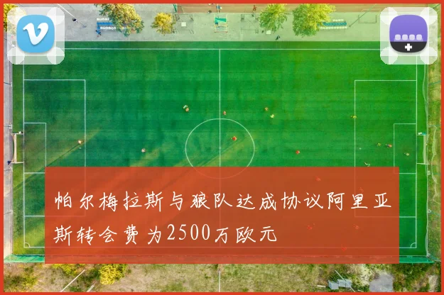 帕尔梅拉斯与狼队达成协议阿里亚斯转会费为2500万欧元